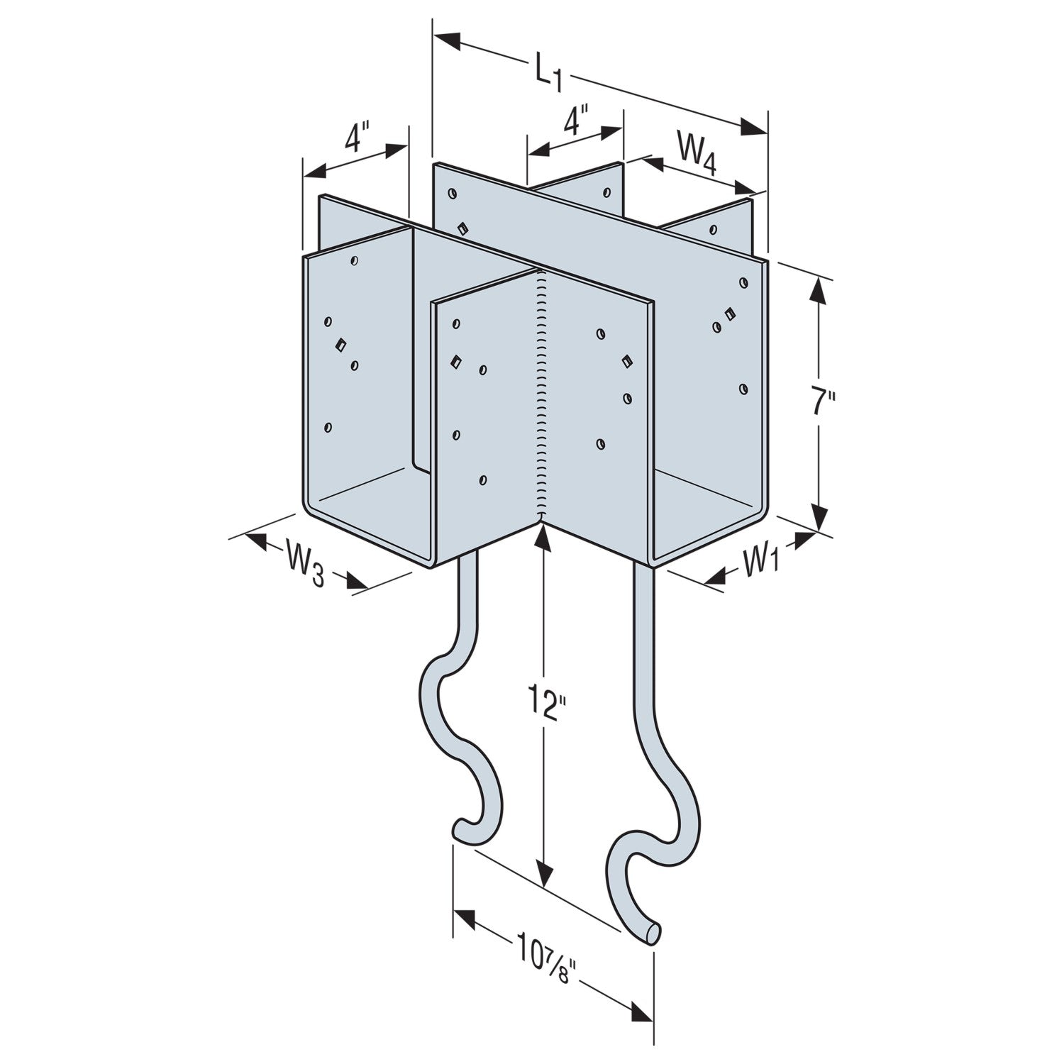 Simpson Strong-Tie CCCQM4.62-SDSG Rendering