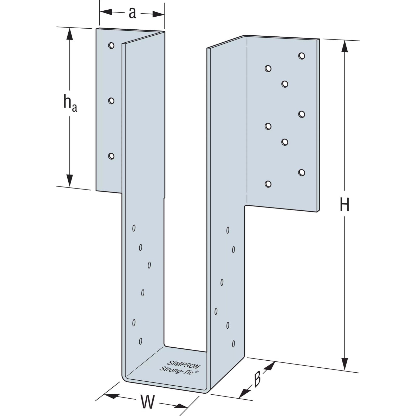 Simpson Strong-Tie LGU5.25-SDS Rendering