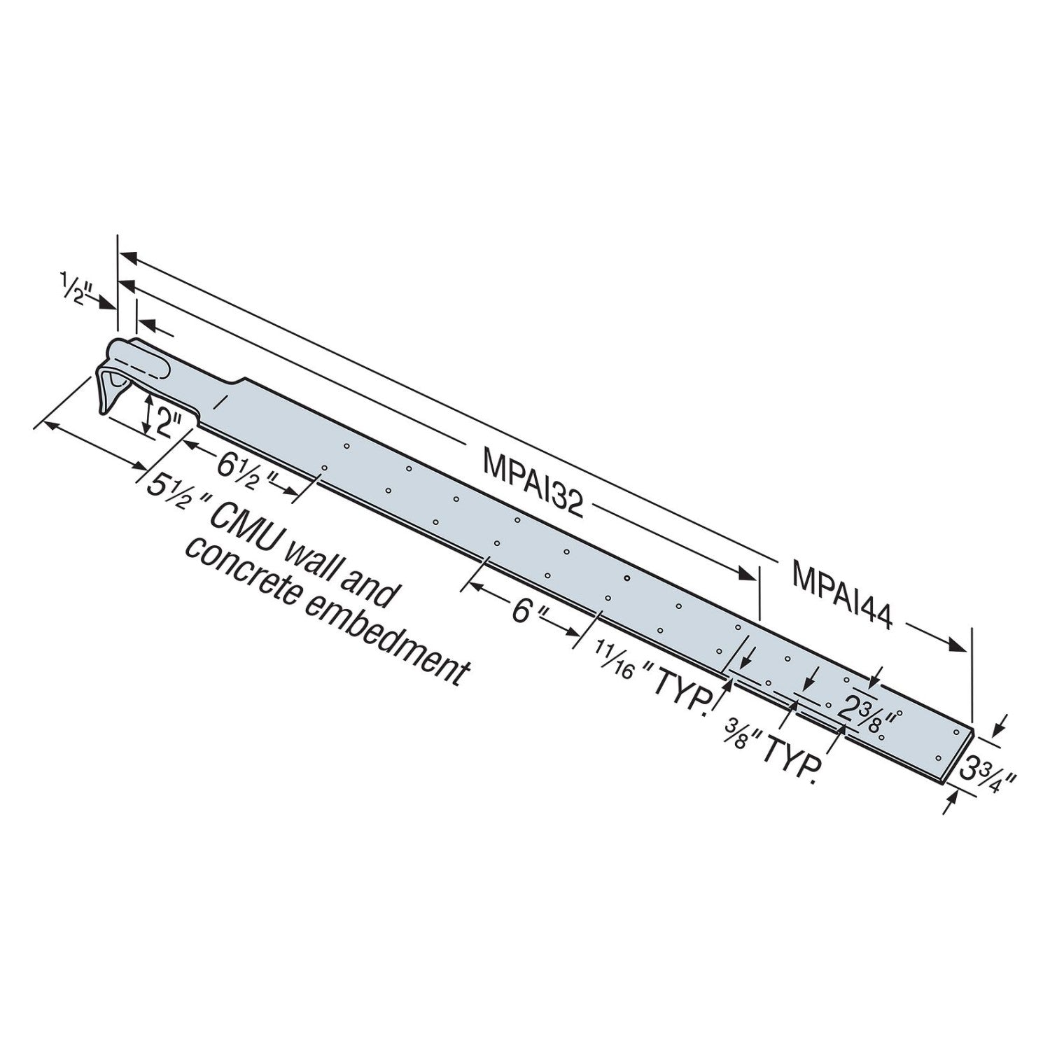 Simpson Strong-Tie MPAI44 Rendering